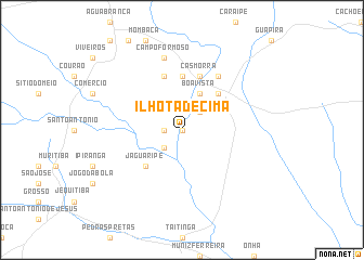 map of Ilhota de Cima