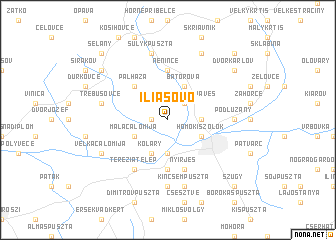 map of Iliašovo