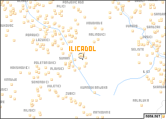 map of Ilića Dol