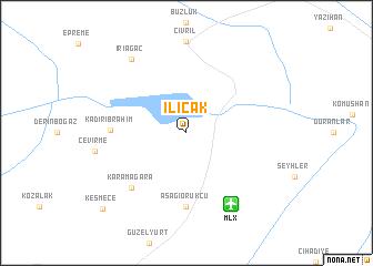 map of Ilıcak