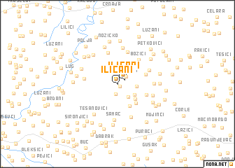 map of Ilićani