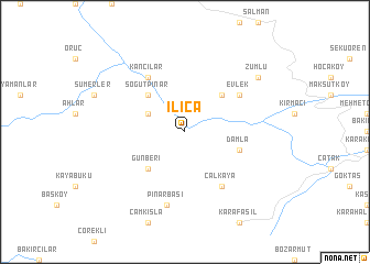 map of Ilıca