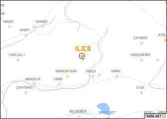 map of Ilıca
