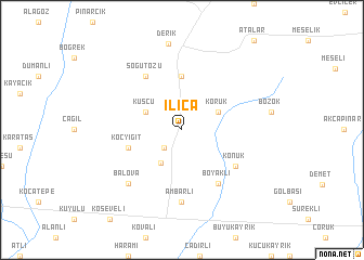 map of Ilıca