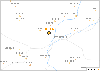 map of Ilıca