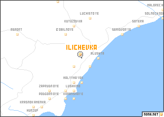 map of Ilʼichëvka