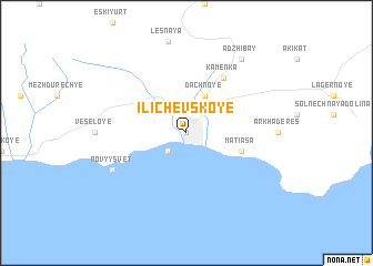 map of Ilʼichëvskoye