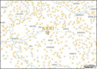 map of Iličići