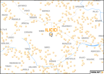 map of Iličići