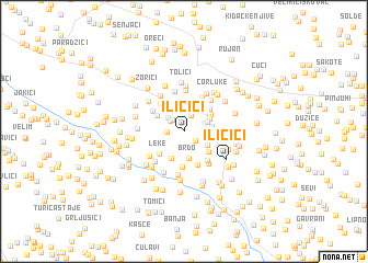 map of Iličići