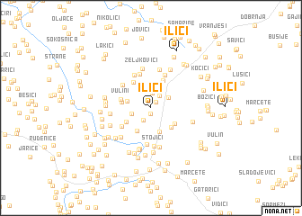 map of Ilići