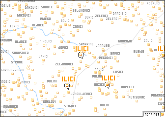 map of Ilići