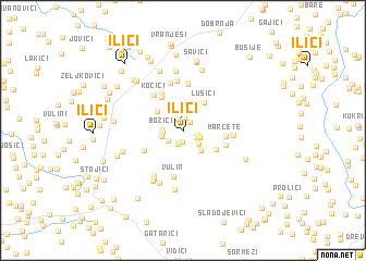 map of Ilići