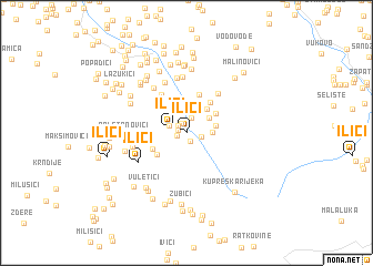 map of Ilići