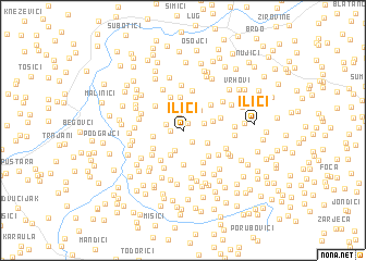 map of Ilići