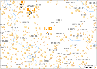 map of Ilići