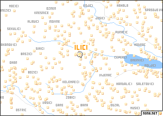 map of Ilići