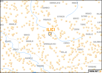 map of Ilići
