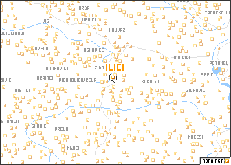 map of Ilići