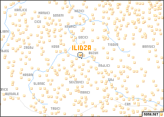 map of Ilidža