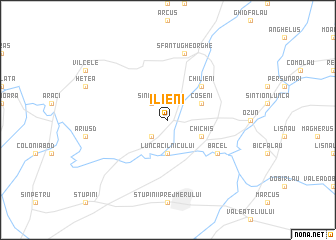 map of Ilieni