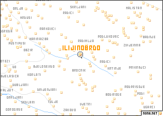 map of Ilijino Brdo