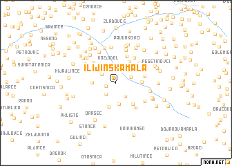 map of Ilijinska Mala