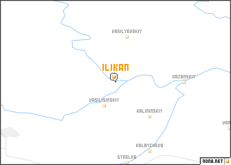 map of Ilikan