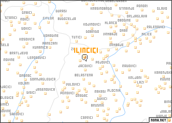 map of Ilinčići