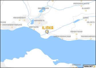 map of Ilʼinka