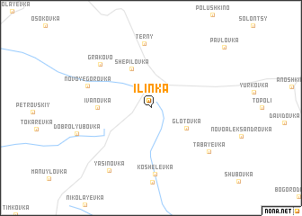 map of Ilʼinka