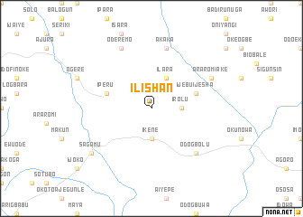 map of Ilishan