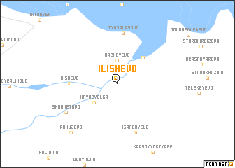 map of Ilishëvo