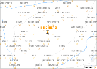 map of Ilkaháza