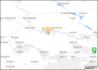 map of Ilkley