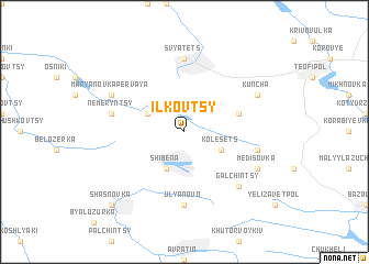 map of Ilʼkovtsy