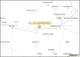 map of Illela Kakore