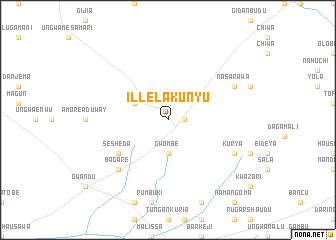 map of Illela Kunyu