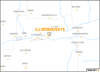 map of Illiana Heights