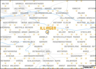 map of Illingen