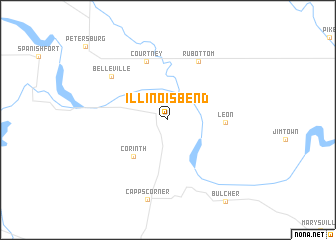 map of Illinois Bend