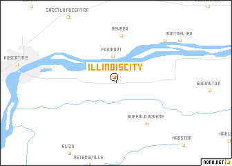 map of Illinois City