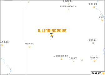 map of Illinois Grove