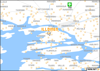 map of Illoinen