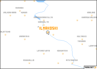 map of Ilmakoski