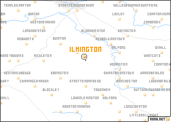 map of Ilmington