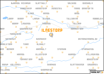 map of Ilnestorp