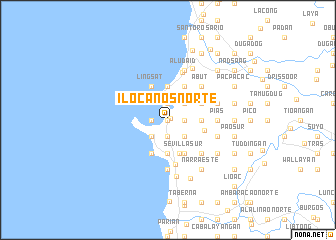 map of Ilocanos Norte