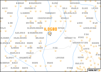 map of Ilogbo
