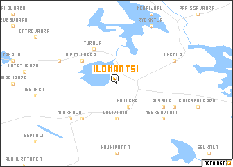 map of Ilomantsi